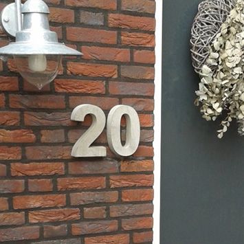 Huisnummers Beton