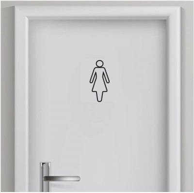 Toilet sticker Vrouw 8