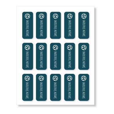 Naamstickers afgerond 50x20 mm