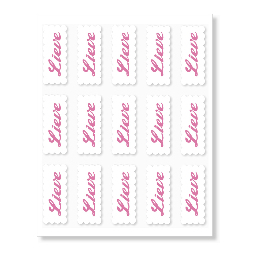 Naamstickers wolk 50x20 mm