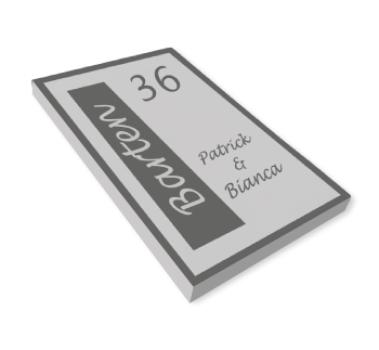 Naambordjes Beton | Namenenzo.be